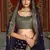 Navy blue sequins embroidered net semi-stitched lehenga for wedding