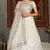 White sequins embroidered net semi-stitched lehenga for wedding