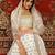 White sequins embroidered net semi-stitched lehenga for wedding