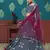 Blue Pigment Foil Printed georgette semi stitched Wedding lehenga