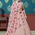 Peach Pigment Foil Printed georgette semi stitched Party lehenga
