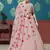 Peach Pigment Foil Printed georgette semi stitched Party lehenga