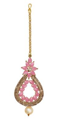 Pink maang-tikka 2