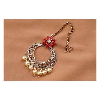 Red diamond maang-tikka 2