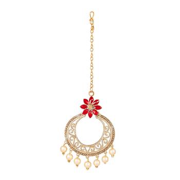 Red diamond maang-tikka 3