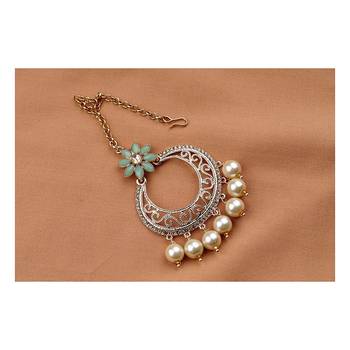 Green diamond maang-tikka 2