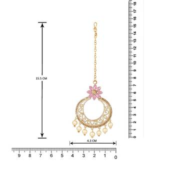 Pink diamond maang-tikka 4