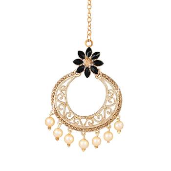 Black diamond maang-tikka 1