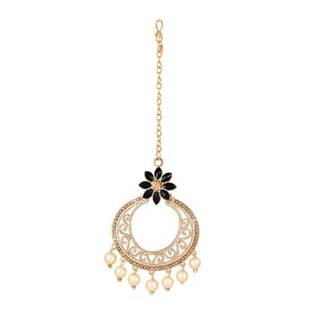 Black diamond maang-tikka 3