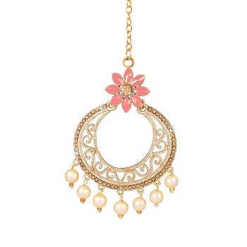 Pink diamond maang-tikka 1