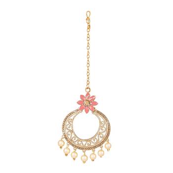 Pink diamond maang-tikka 3