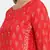 RED PRINTED KURTA