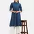 BLUE SOLID KURTA