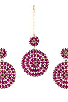 Pink diamond jewellery combo