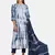 BLUE SHIBORI PRINTED KURTA WITH PANT AND DUPATTA