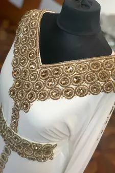 Royal Dubai Moroccan Kaftan Georgette African Attire Bridesmaid Abaya Long Maxi Dresses