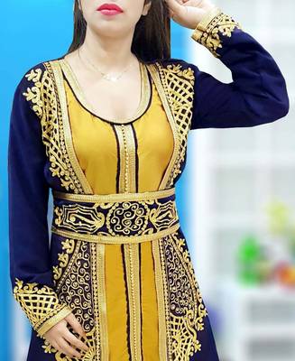 Sale New Moroccan Dubai Kaftans Farasha Abaya Formal Women Dress Very Fancy Long Gown  2
