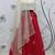 Dark-pink Pigment Foil Printed georgette semi stitched Party lehenga