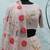 Peach Pigment Foil Printed georgette semi stitched Party lehenga