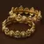 Matte Finished Pearl Embellished Temple Bangles BD440