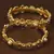 Matte Finished Pearl Embellished Temple Bangles BD441