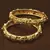 Matte Finished Red Stone and Pearl Embellished Temple Bangles BD443