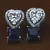 Rhodium Plated Sapphire Embellished American Diamond Earrings 216ED531