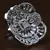 Rhodium Plated Baby Pink Stone Embellished Adjustable American Diamond Finger Ring FR30