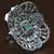 Rhodium Plated Mint Stone Embellished Adjustable American Diamond Finger Ring FR31
