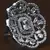 Rhodium Plated Adjustable American Diamond Finger Ring FR35