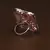 Rose Gold Plated Adjustable American Diamond Finger Ring FR42