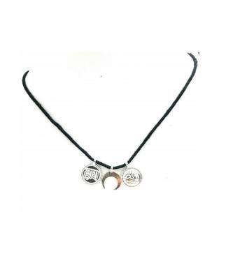 White plain yellow gold Beads  Pendant 1