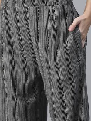 Black printed rayon cotton-kurtis with Palazzos 2