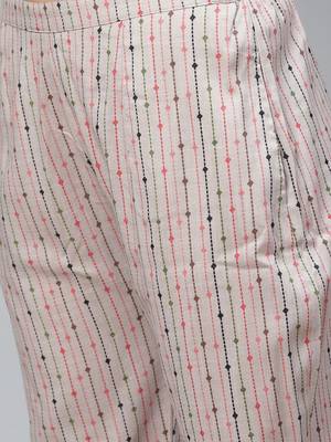 Pink printed rayon cotton-kurtis 2