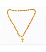 Raviour Lifestyle Mahakal Shiva Trishul Rudraksha Wood Pendant With Rudraksha Wired Mala