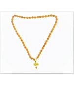 Raviour Lifestyle Mahakal Shiva Trishul Rudraksha Wood Pendant With Rudraksha Mala