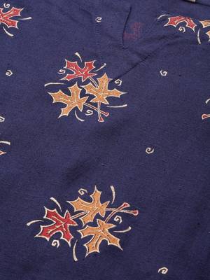 Blue printed cotton tops 2