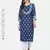 INDIGO HANDBLOCK PRINTED KURTA