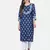 INDIGO HANDBLOCK PRINTED KURTA