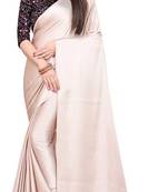 Awesome Satin Silk Saree With Unstitched Blouse