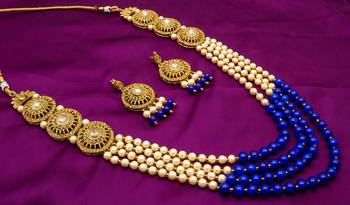 multicolor Traditinal Gold Plated Alloy Necklace 1