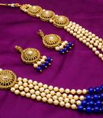 multicolor Traditinal Gold Plated Alloy Necklace