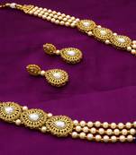 multicolor Traditinal Gold Plated Alloy Necklace