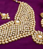 multicolor Traditinal Gold Plated Alloy Necklace