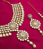 multicolor Traditinal Gold Plated Alloy Necklace