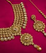 multicolor Traditinal Gold Plated Alloy Necklace