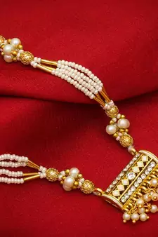 multicolor Traditinal Gold Plated Alloy Necklace