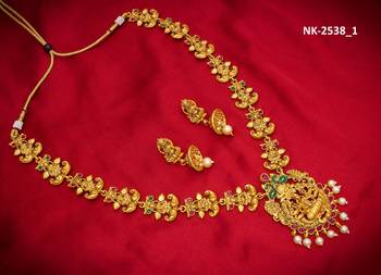 multicolor Traditinal Gold Plated Alloy Necklace 1