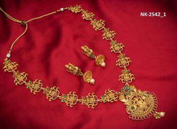 multicolor Traditinal Gold Plated Alloy Necklace 1
