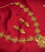 multicolor Traditinal Gold Plated Alloy Necklace